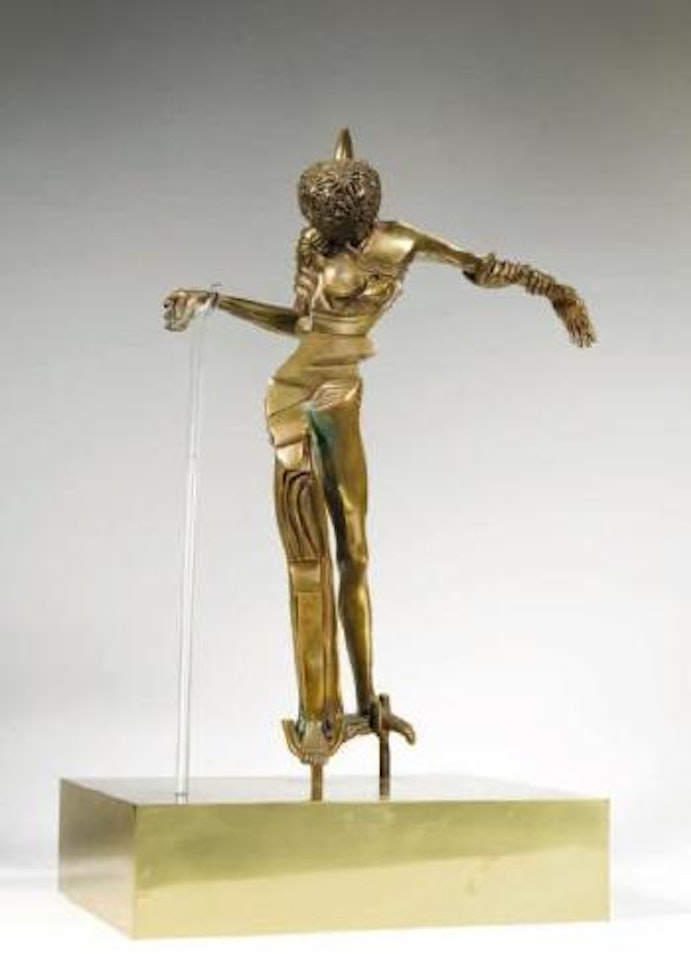 Femme à la tête de rose by Salvador Dali