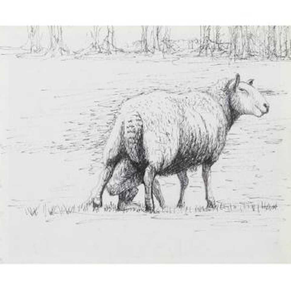 Sheep With Lamb II by Henry Moore