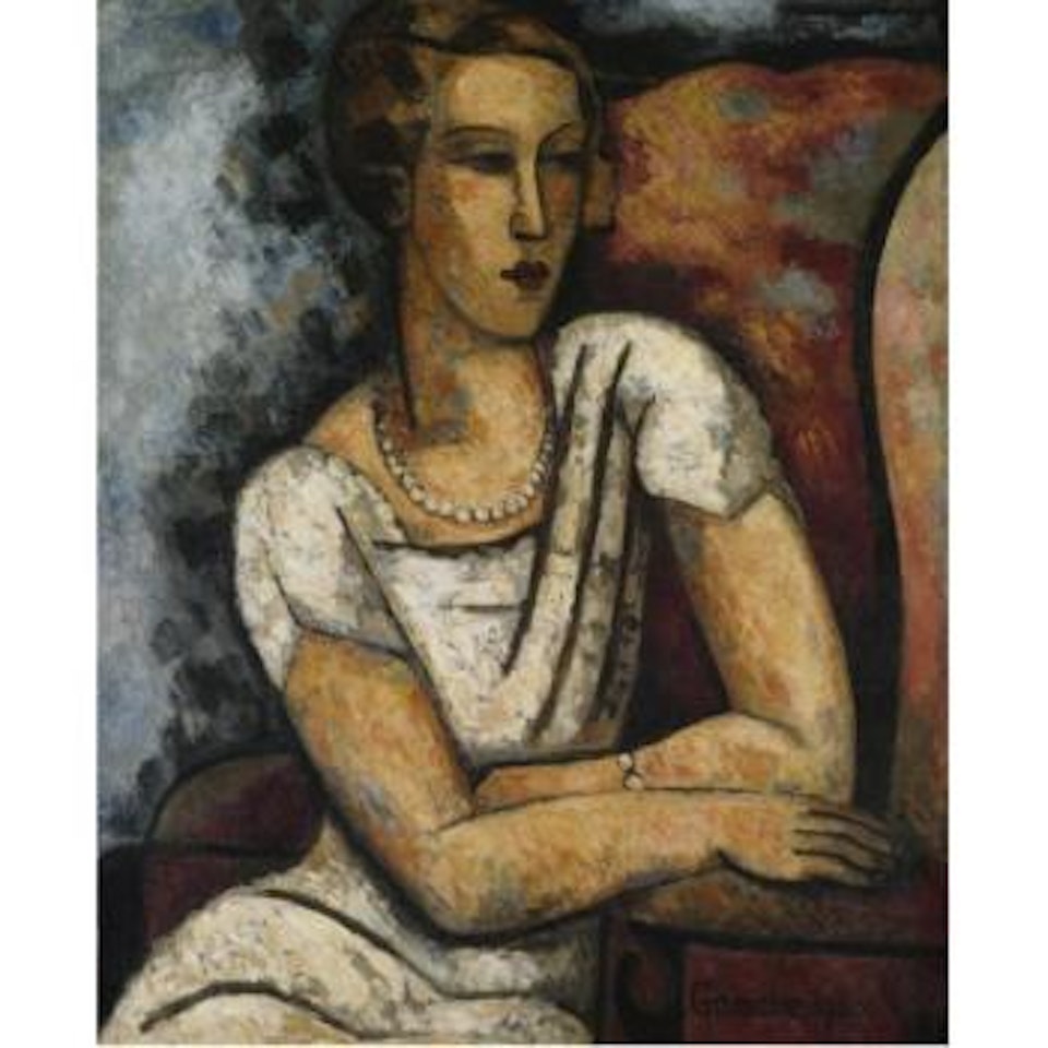 Portrait Of Mrs. Dunbar by Marcel Gromaire