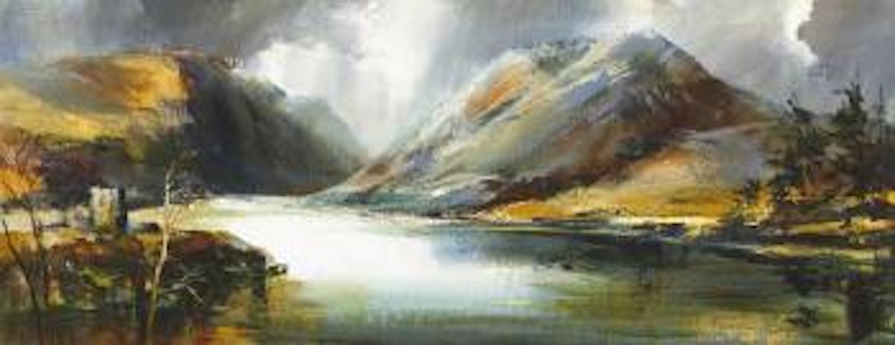 Mountain and lough by Kenneth Webb
