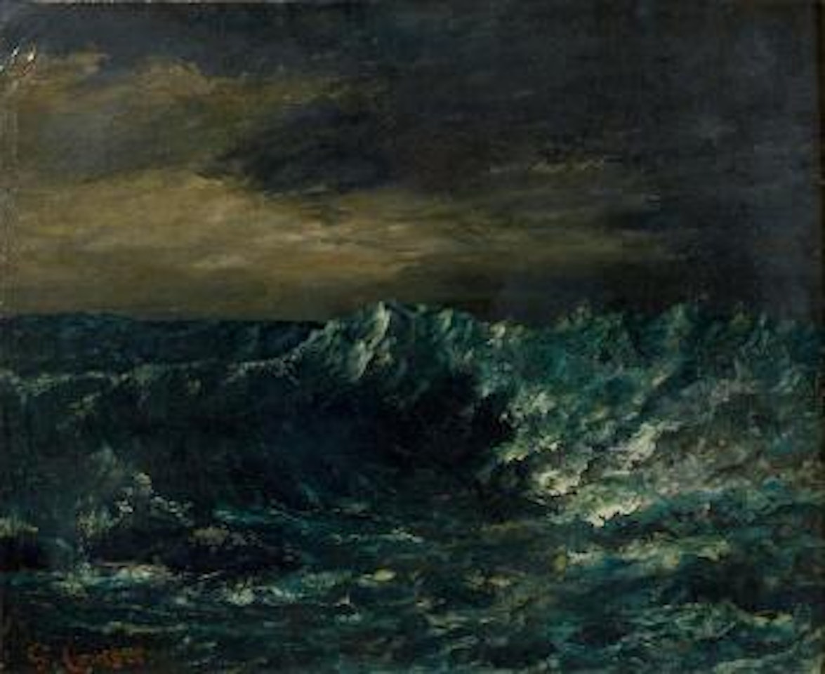 La vague by Gustave Courbet
