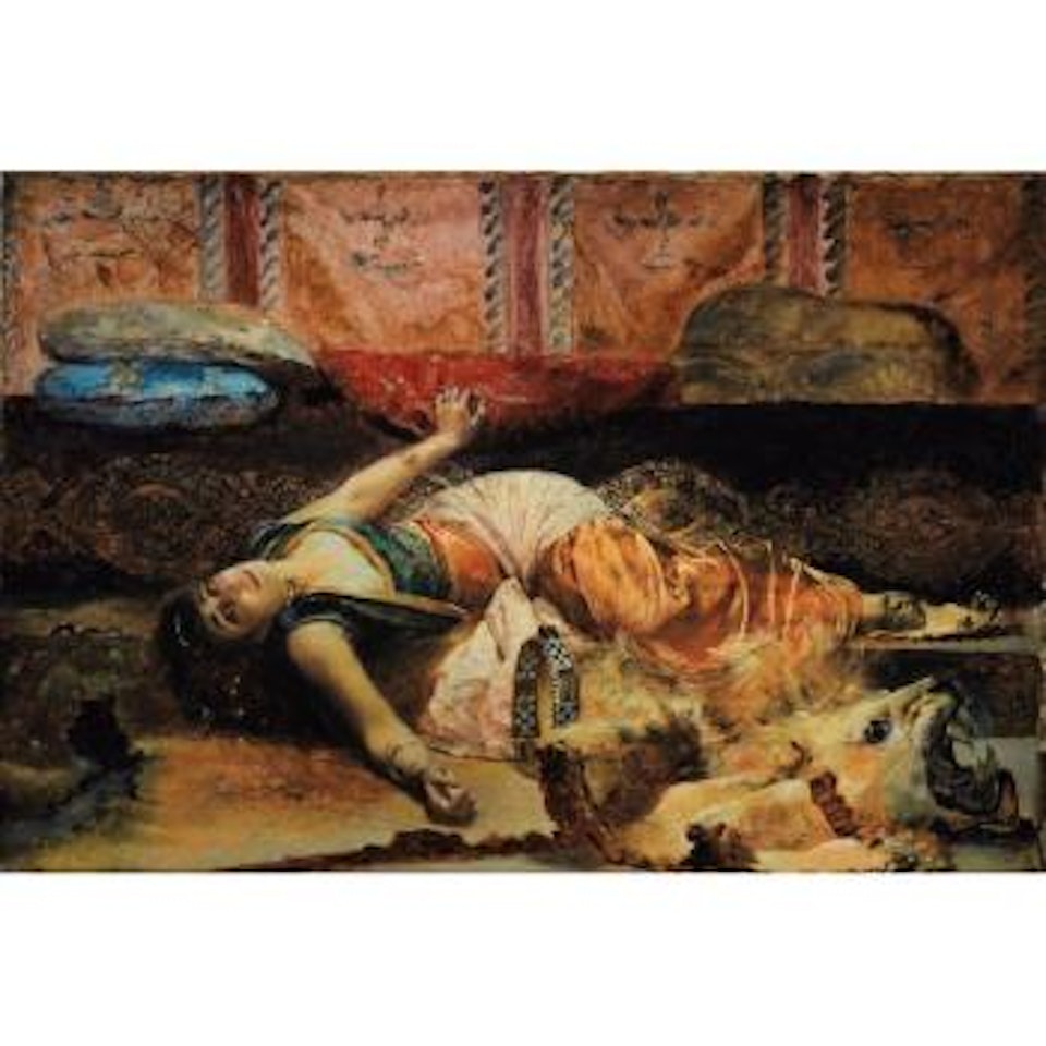 Danseuse Orientale Au Tambourin by Edouard Frederic W. Richter