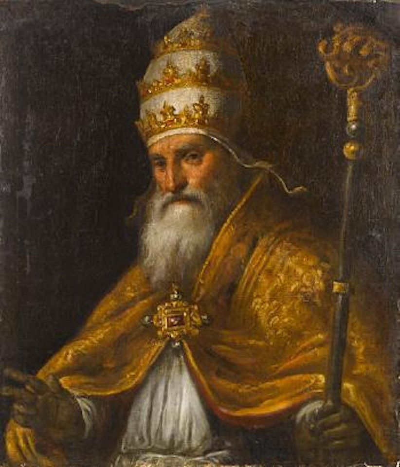 Portrait of a Pope, possibly Pius V Ghislieri by Jacopo Palma il Giovane