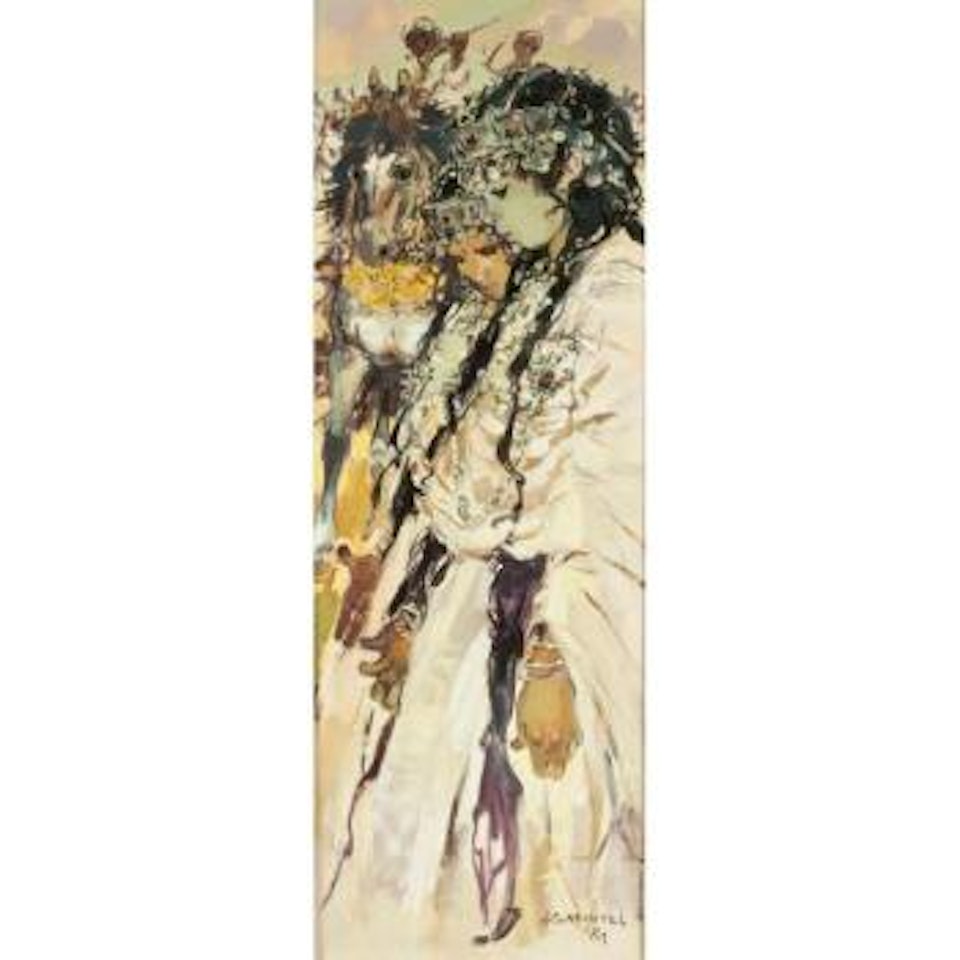 Deux Femmes En Costume De Fete by Jean Gaston Mantel