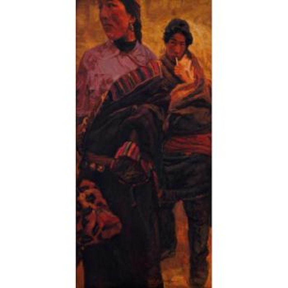 Young Tibetans by Chen Yifei