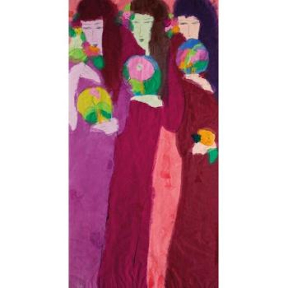 Three Geishas by Walasse Ting