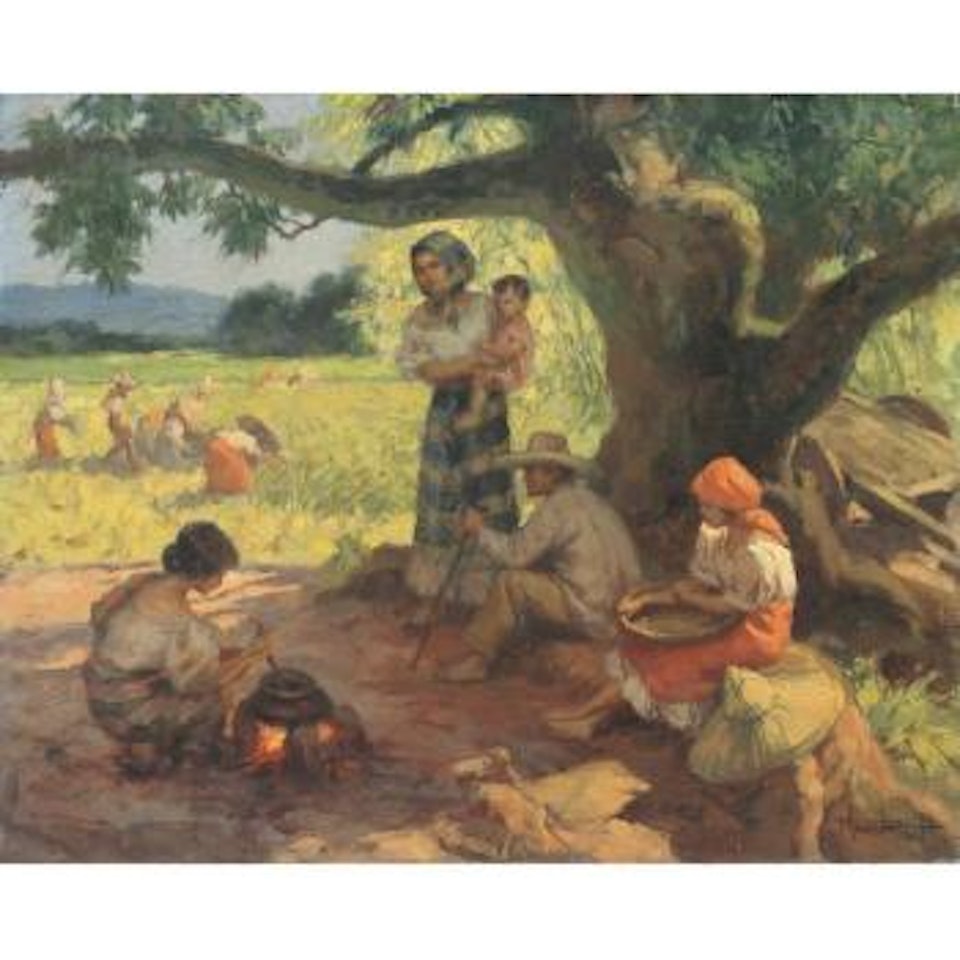 Cooking Under The Tree by Fernando Amorsolo