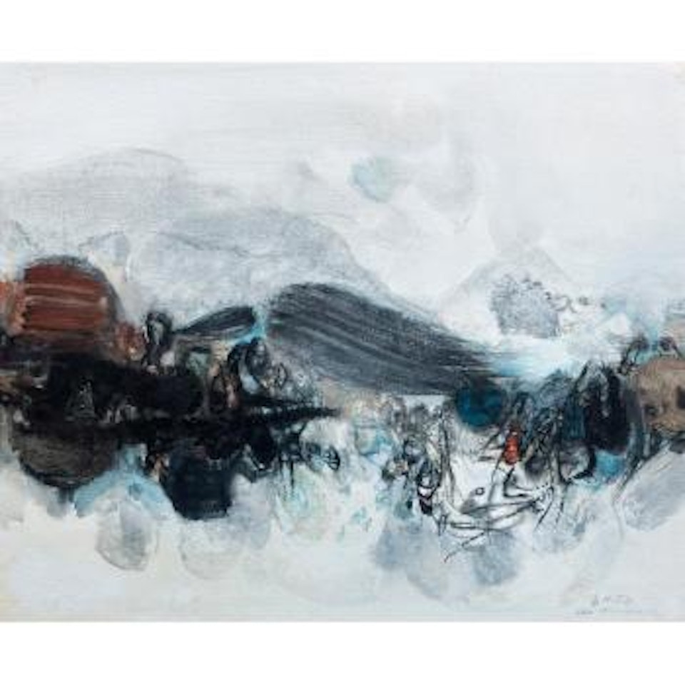 Composition No. 205 by Chu Teh-Chun