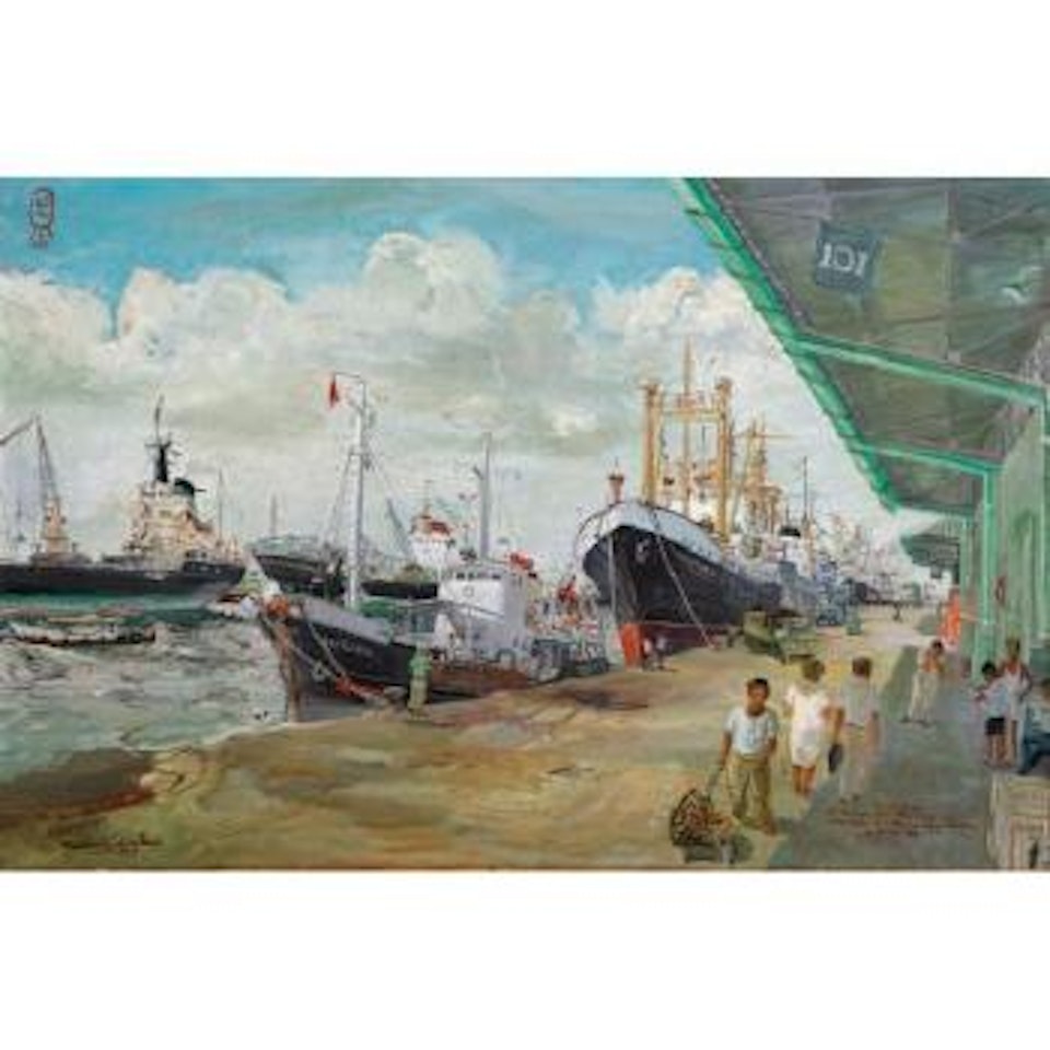 Pelabuhan Tanjung Priok by Sindutomo Sudjojono