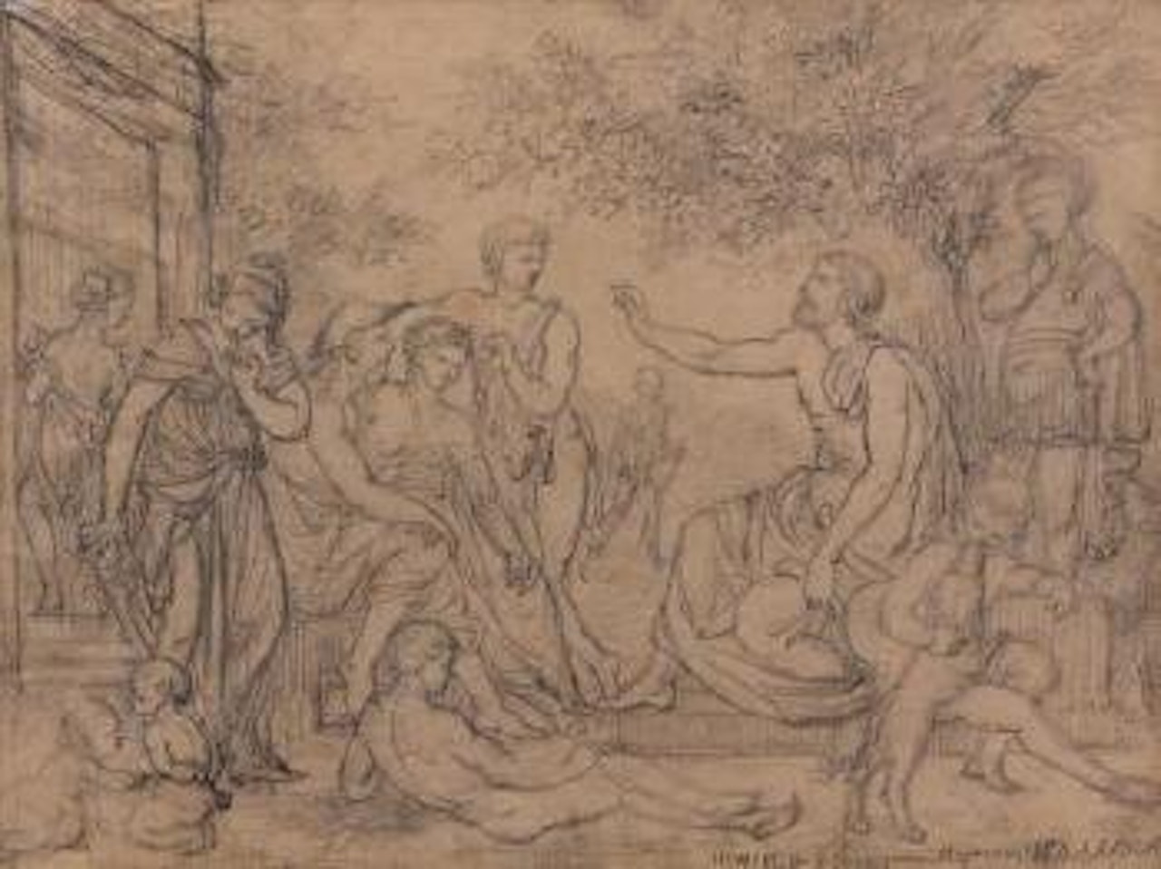 Homère chez les bergers by Pierre-Auguste Renoir
