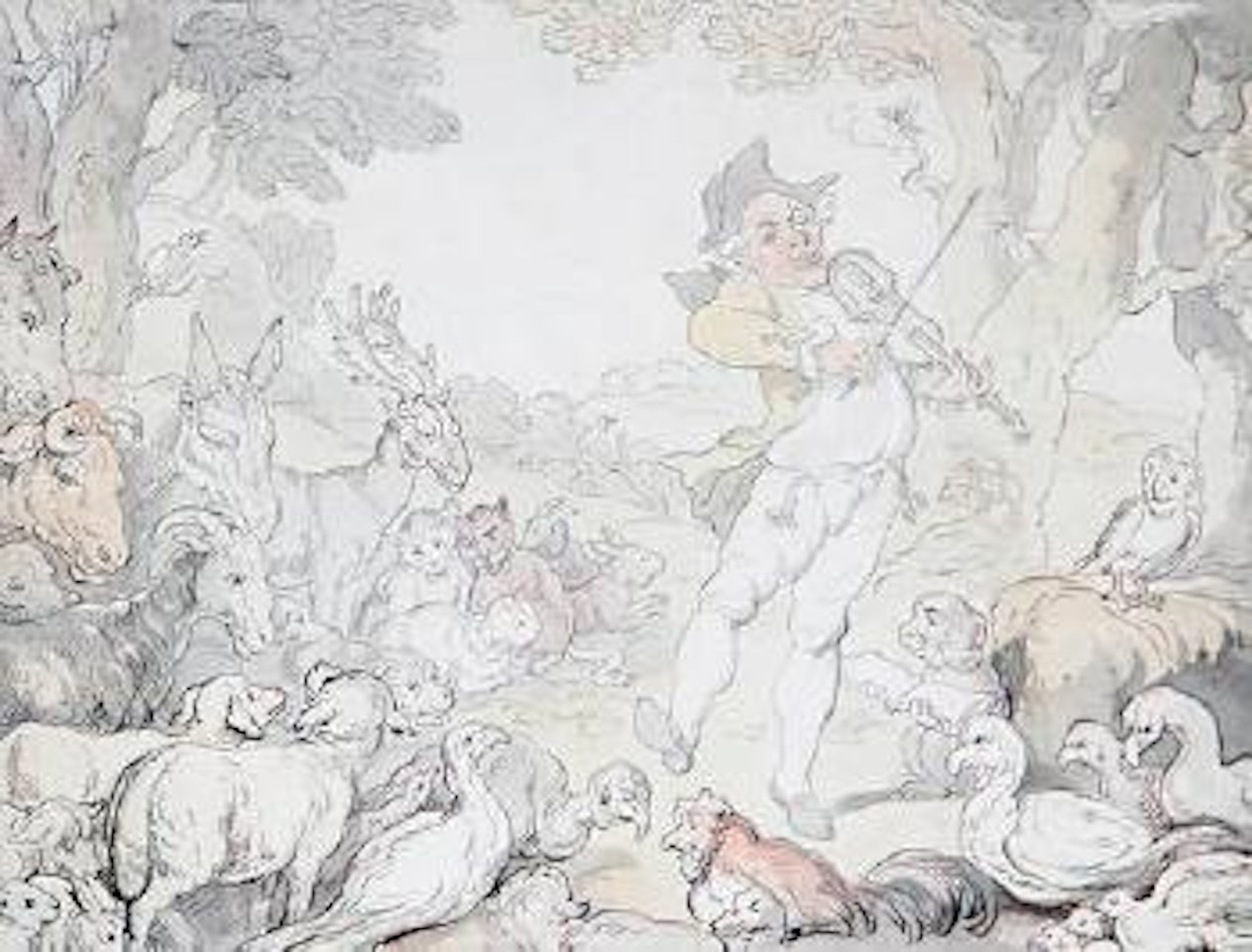 An appreciative audience by Thomas Rowlandson