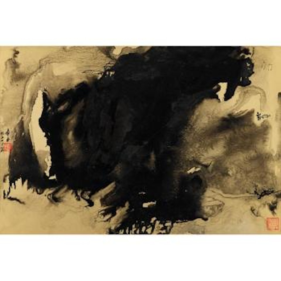 Dwelling In The Misty Mountains by Zhang Daqian