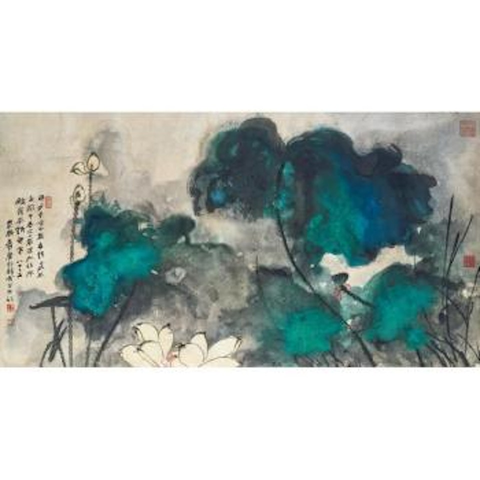 Moon After Rain by Zhang Daqian