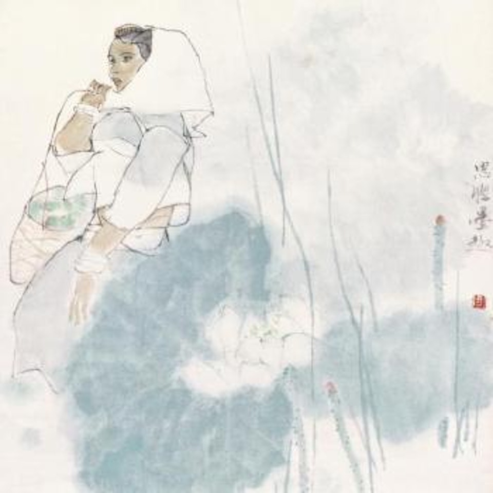 Appreciating The Lotus by Zhou Sicong