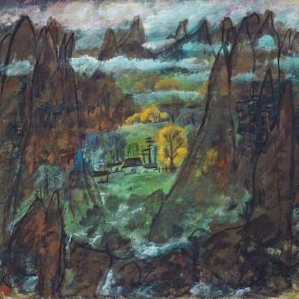 Autumn Scenery by Lin Fengmian