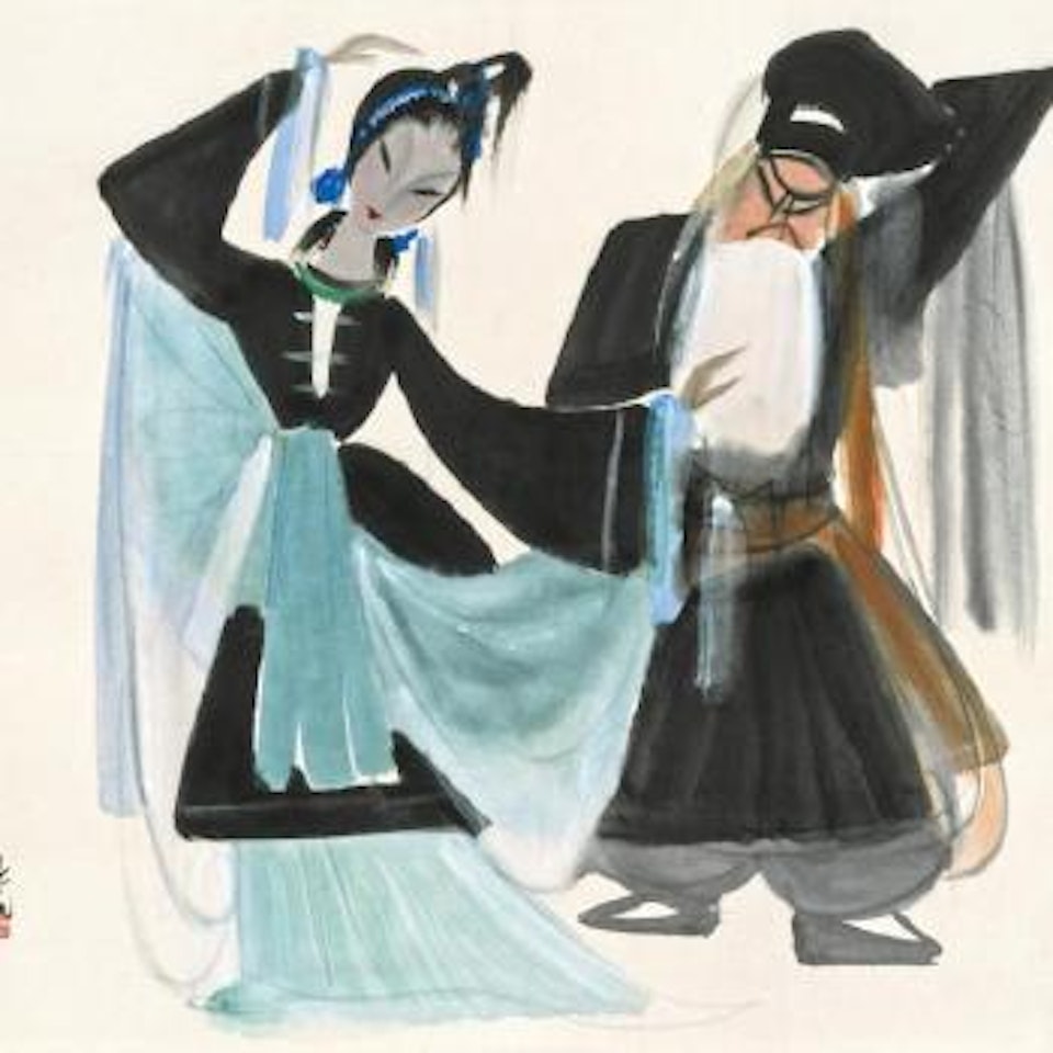 Beijing Opera Personae by Lin Fengmian