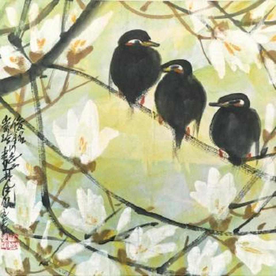 Magnolia And Bird by Lin Fengmian