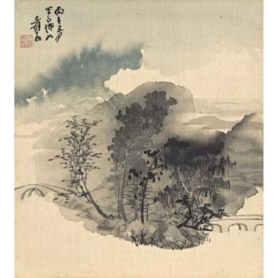 Bridge In The Mist by Zhang Daqian