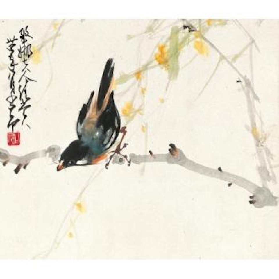Magpies Under Willow Tree by Zhao Shao'ang