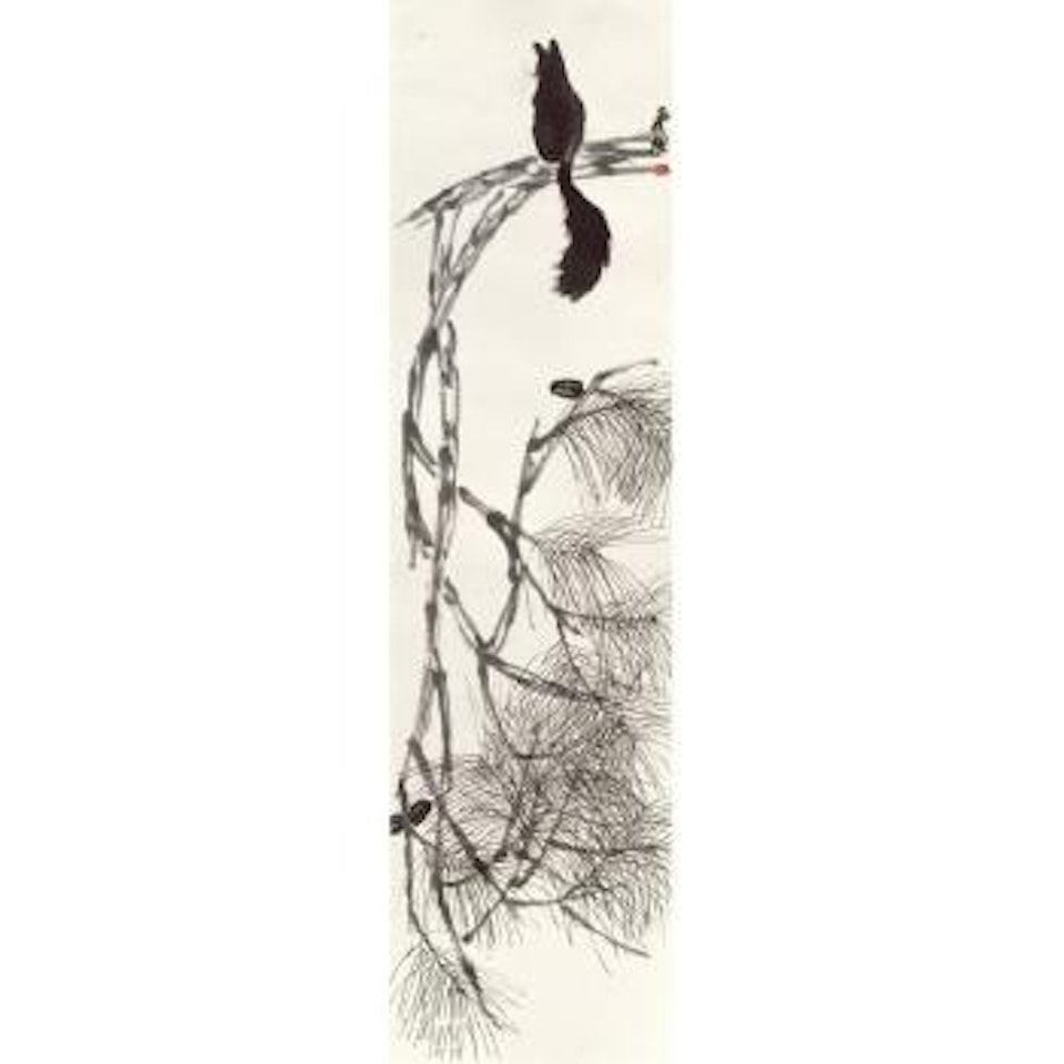 Squirrel On The Pine Tree by Qi Baishi