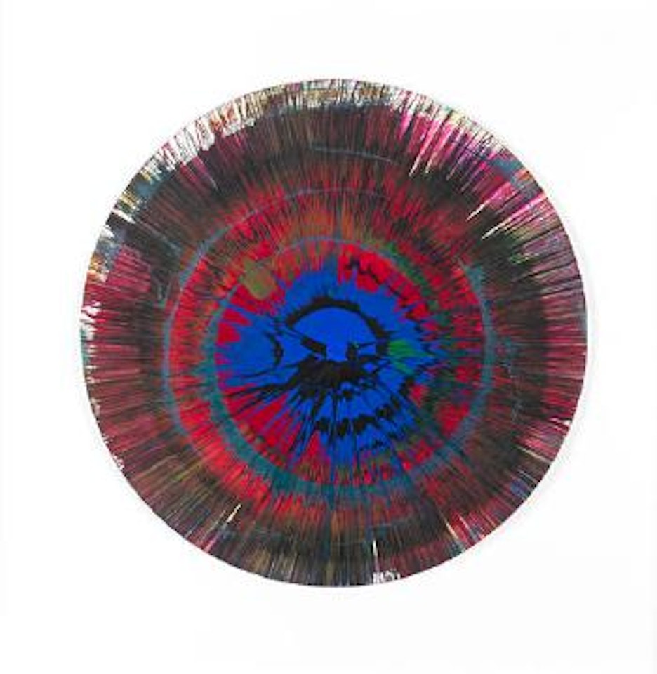 Spin painting by Damien Hirst