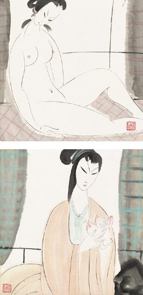 Lady by Lin Fengmian