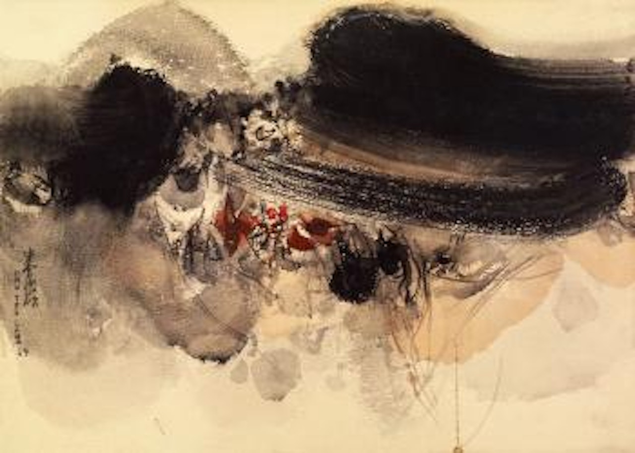 Composition 198, mountains and rivers by Chu Teh-Chun