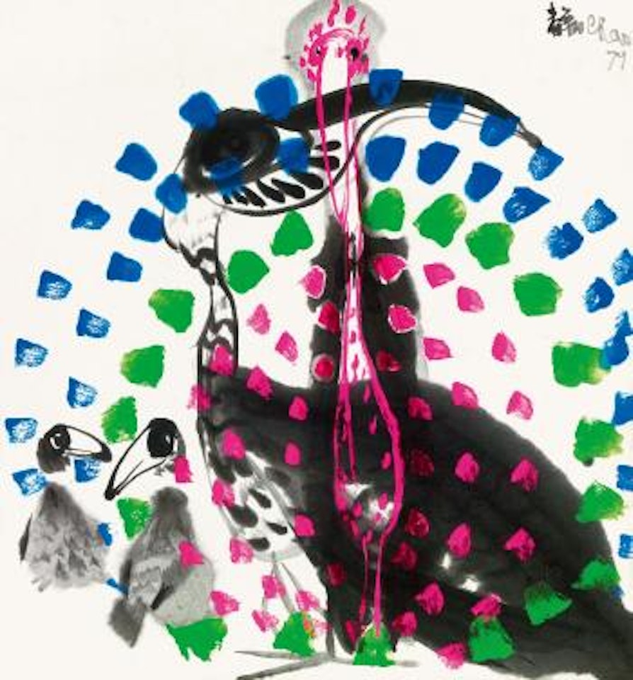 A family of four by Chao Chung-Hsiang (Zhao Chunxiang)