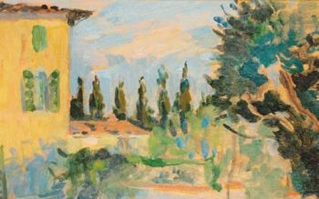 Paesaggio con case by Francesco Menzio