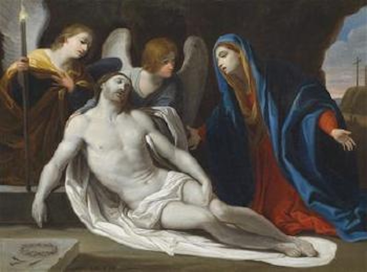 Mary with the dead body of Christ by Ferdinand Georg Waldmüller