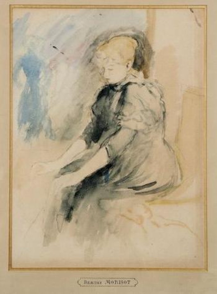 Près du feu by Berthe Morisot