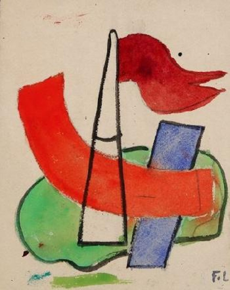 Composition au drapeau by Fernand Leger
