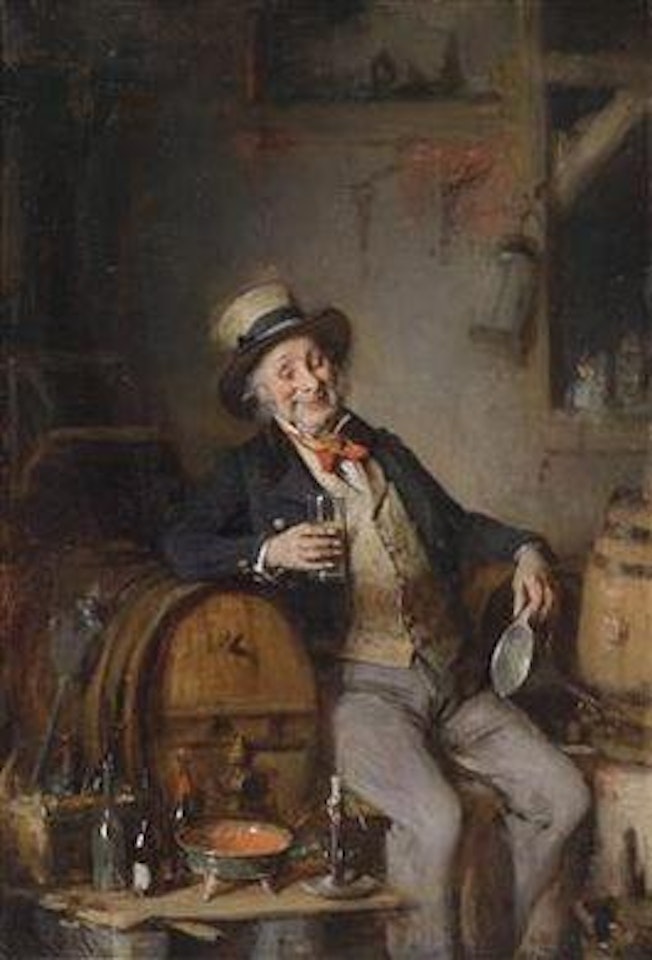 A contented Tippler by Hermann Kern
