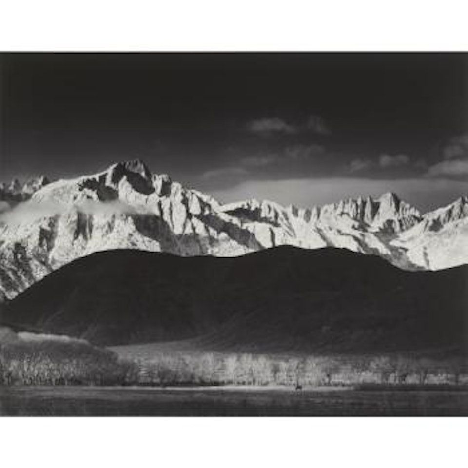 Winter Sunrise, Sierra Nevada From Lone Pine, California by Ansel Adams