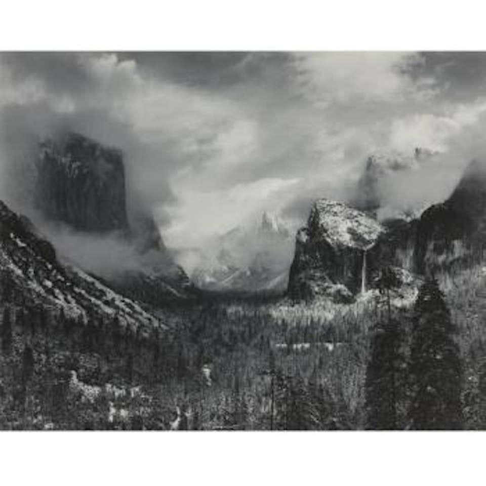 Winter Storm Yosemite Valley (Clearing Winter Storm) by Ansel Adams