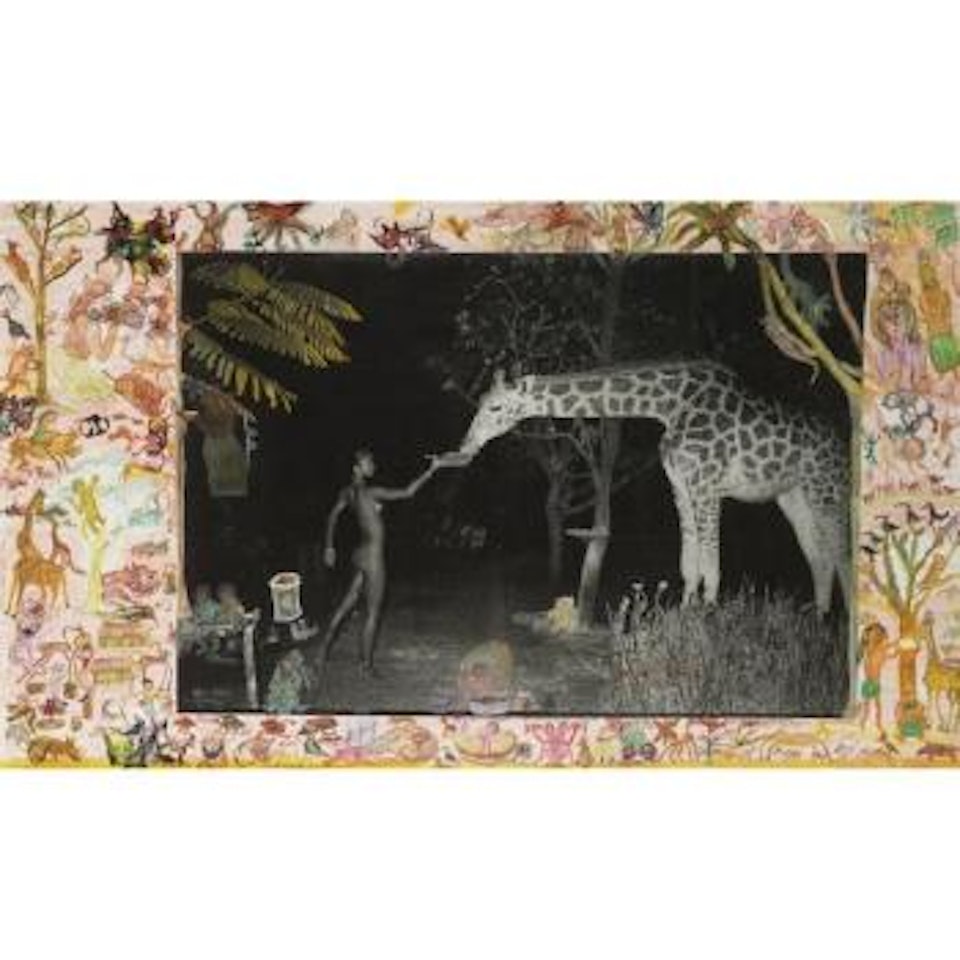 Maureen Gallagher And A Night Feeder At Hog Ranch by Peter Beard