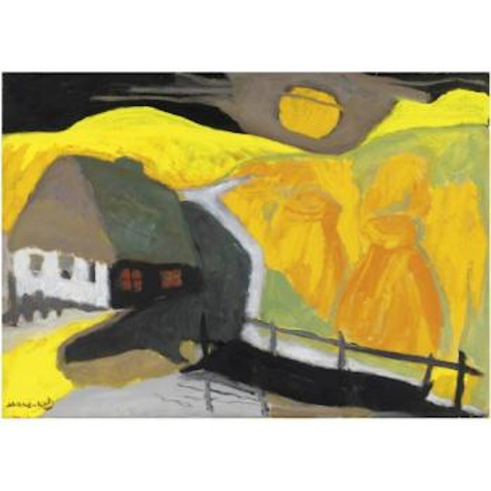 Paesaggio Con Covoni (Paysage D'Ukraine) by Emmanuel Mané-Katz