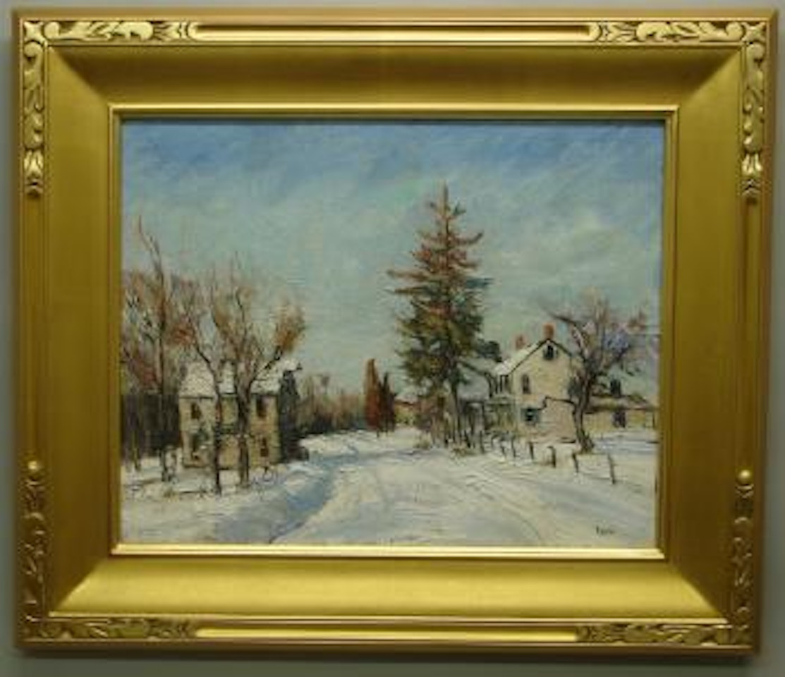 Winter in California, Bucks Co. PA by Walter Emerson Baum