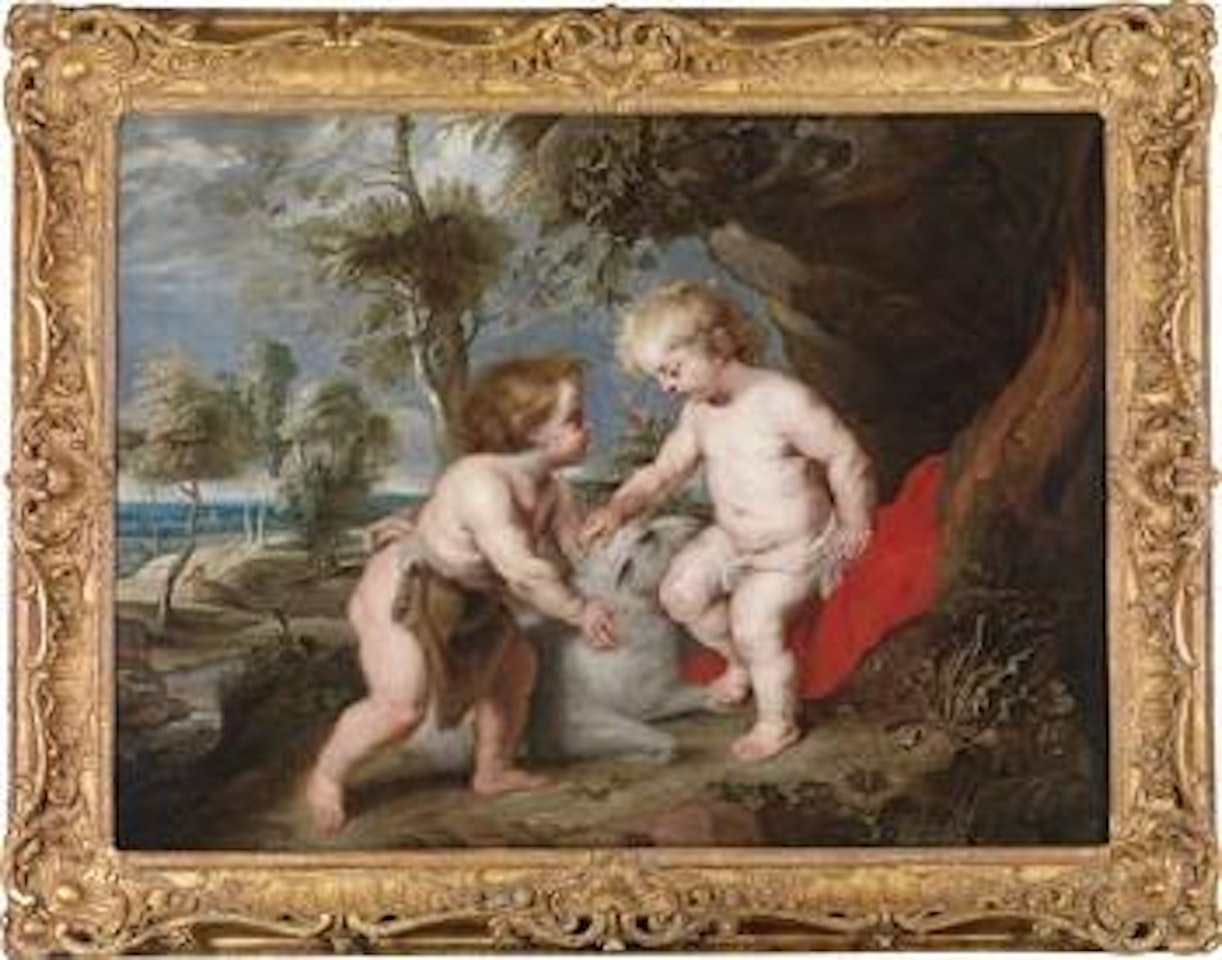 The 'Spinola' Rubens, the Christ child and the infant Baptist by Peter Paul Rubens