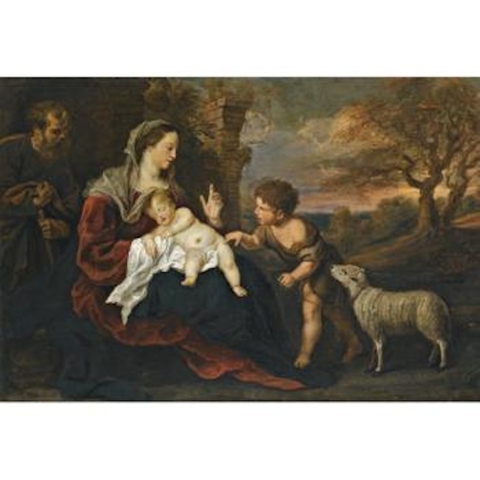 The Holy Family With The Infant Saint John The Baptist by Gérard Seghers