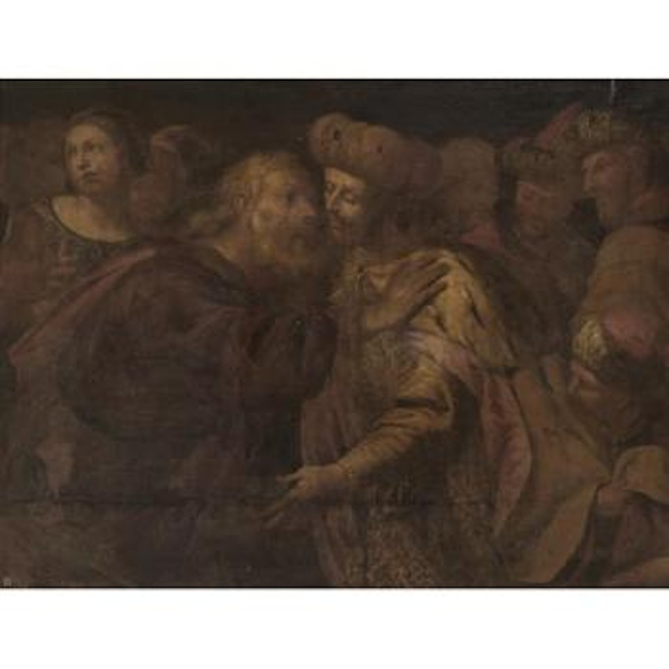 The Reconciliation Of Jacob And Laban by Venetian School