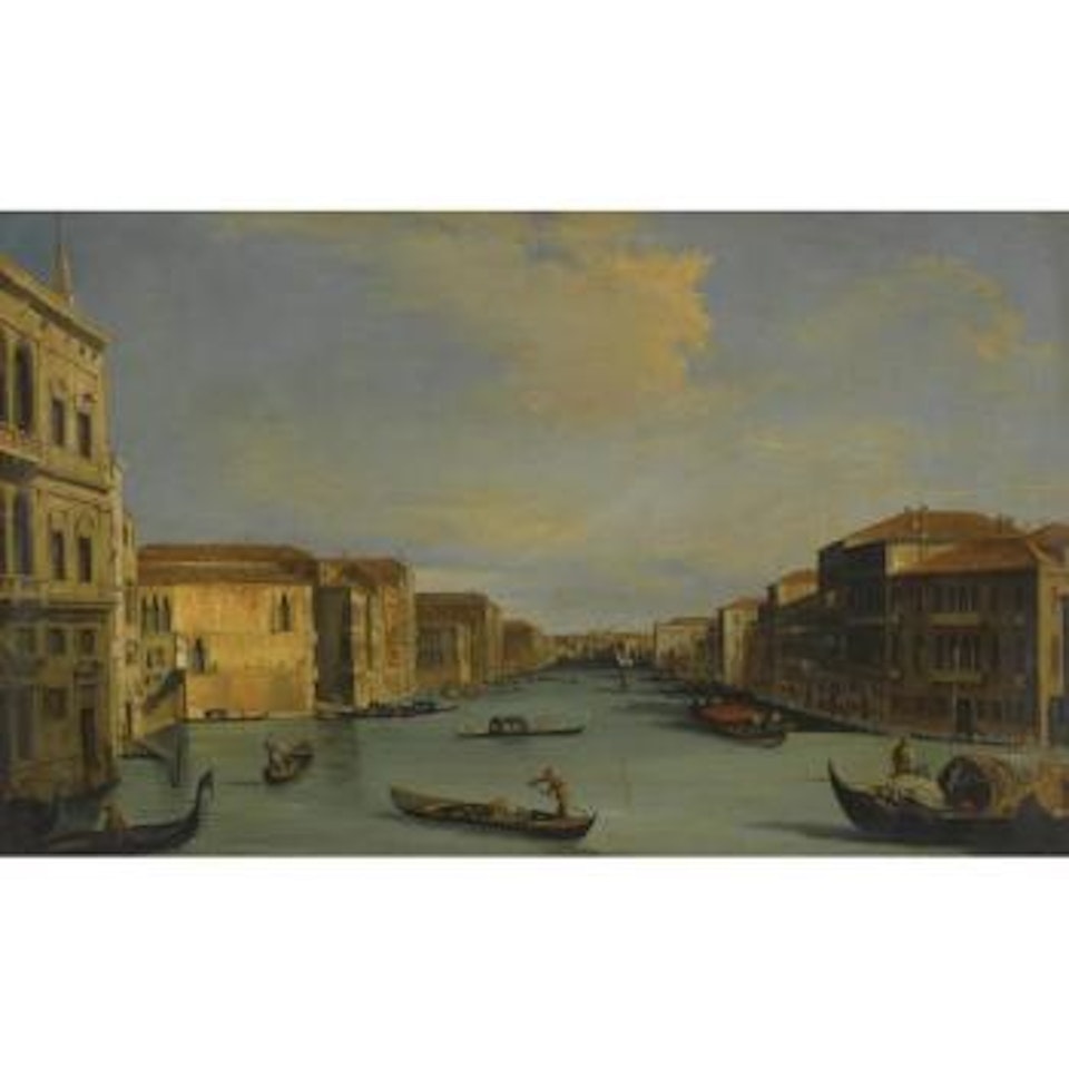 Venice, A View Of The Grand Canal Looking North-east From The Palazzo Balbi To The Rialto Bridge by Canaletto