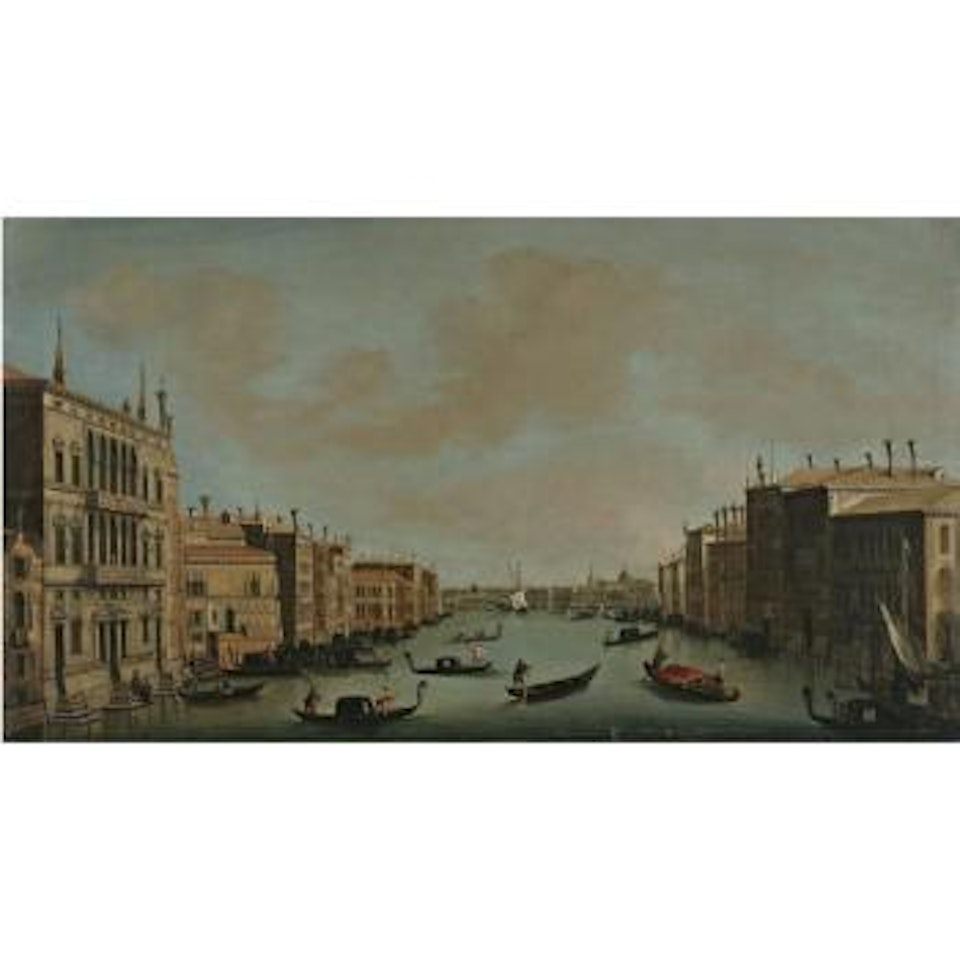 Venice, A View Of The Grand Canal Looking North-east From The Palazzo Balbi Towards The Rialto Bridge by Canaletto