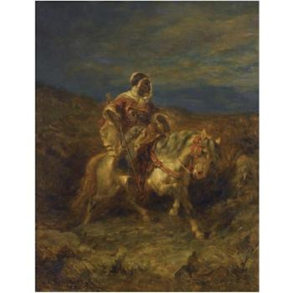 An Arab Scout On Horseback by Adolf Schreyer
