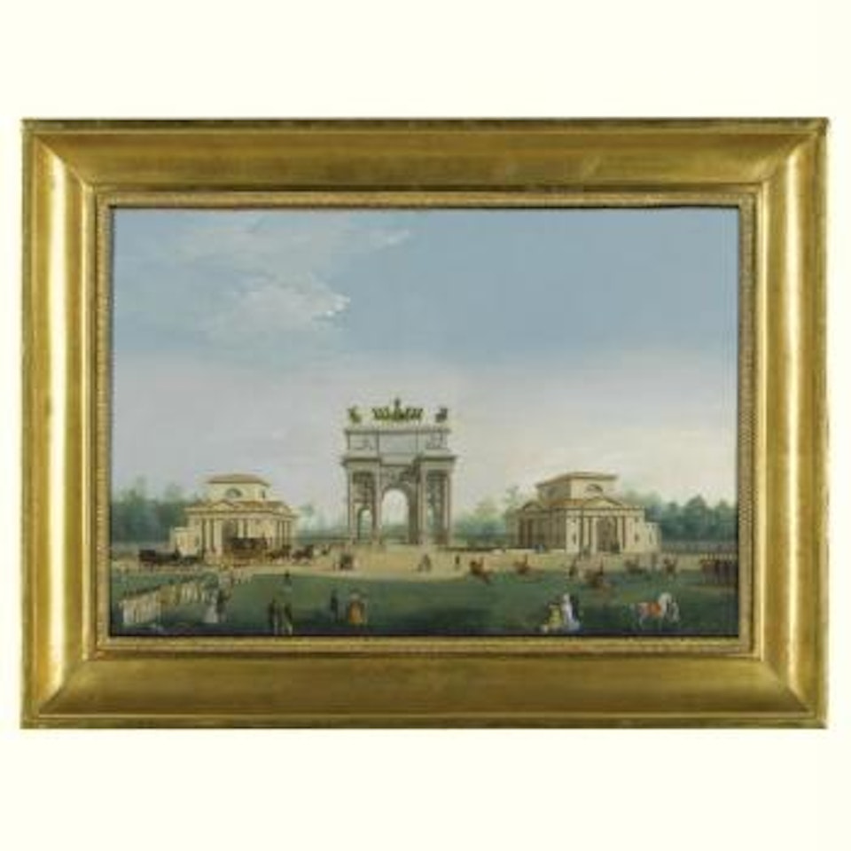 Milan, View Of The Arch Of Peace by Giuseppe Bernardino Bison