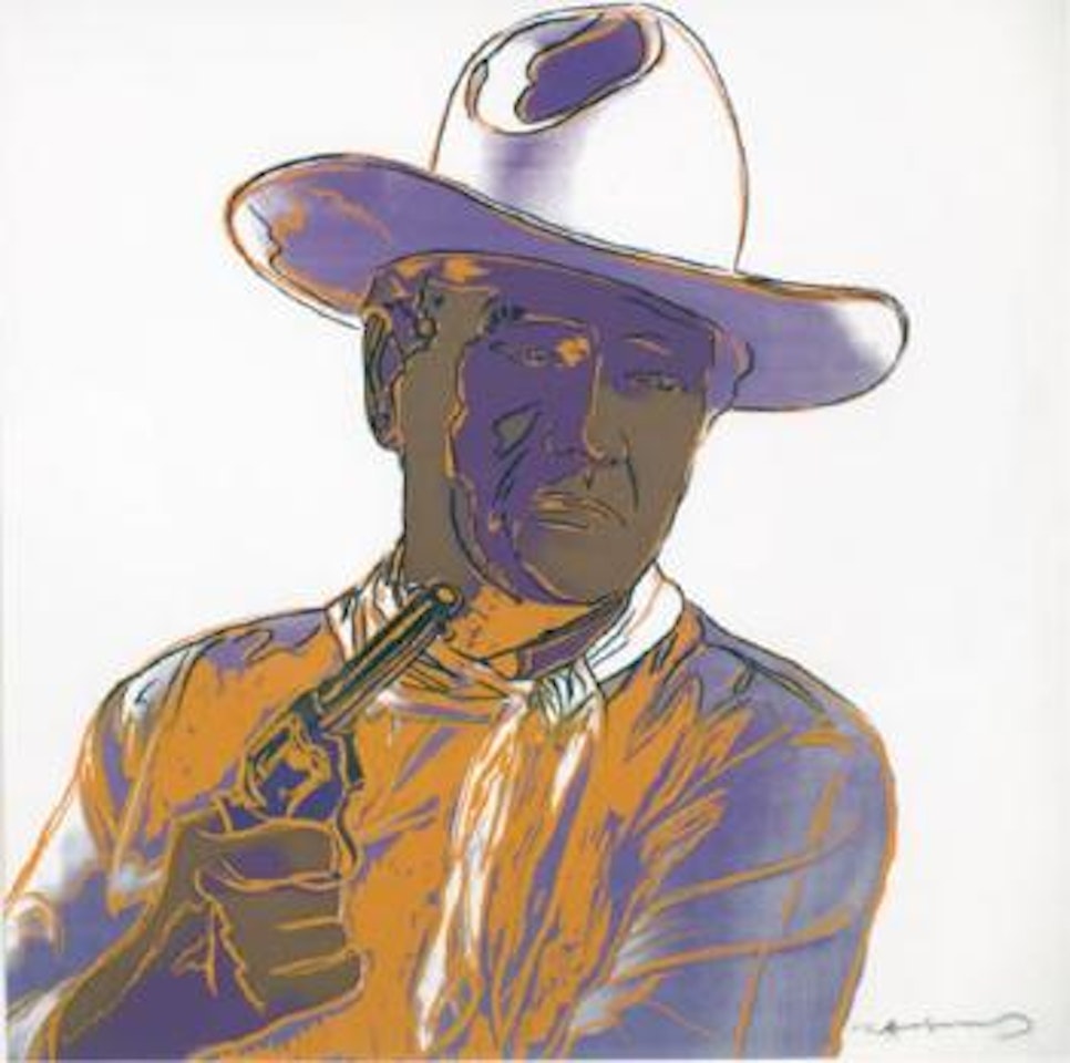 John Wayne (from Cowboys and indians) by Andy Warhol