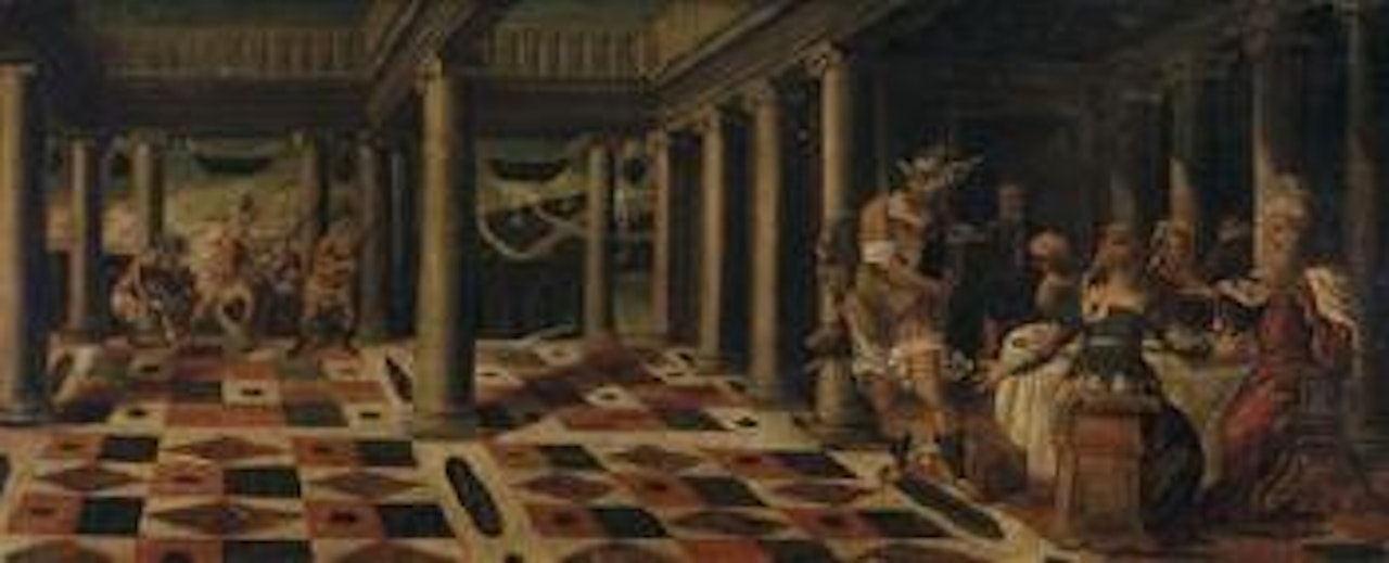 Mythological scene by Andrea Schiavone