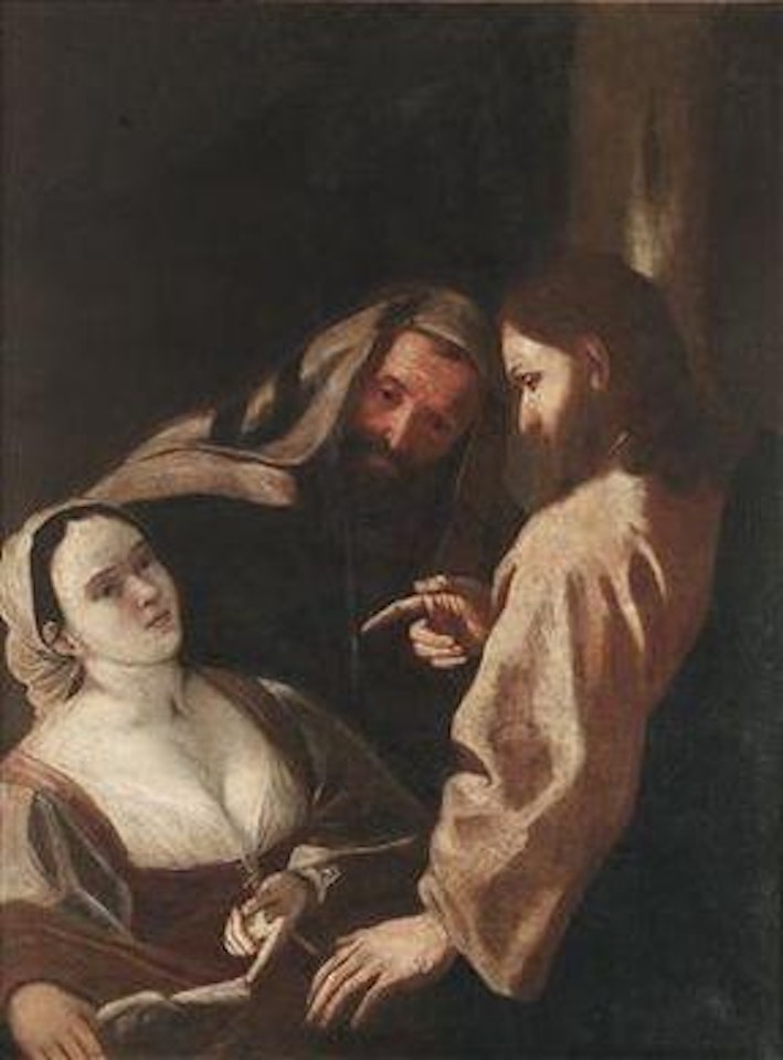 Christ and the woman taken in adultery by Mattia Preti