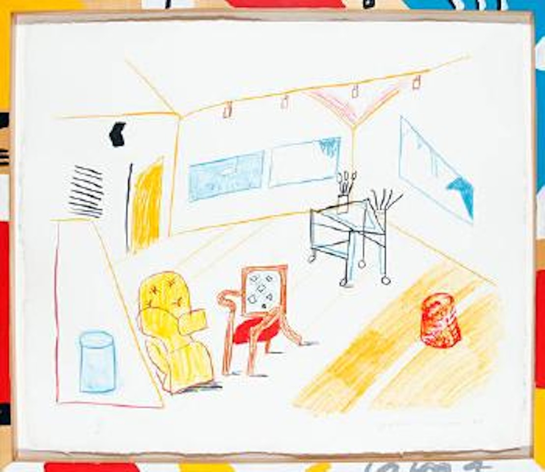 Conversation in the studio (MCA Tokyo 260) by David Hockney