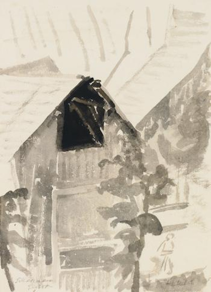 Scheunen Giebel by Erich Heckel